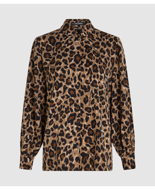 LEOPARD AOP BLOUSE