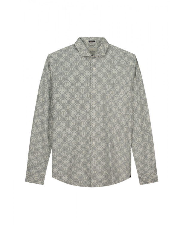 Dstrezzed Heren Shirt Spots Wit Nathan