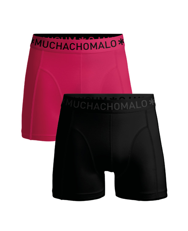 Heren 2-Pack Boxershorts Effen Blue/Pink