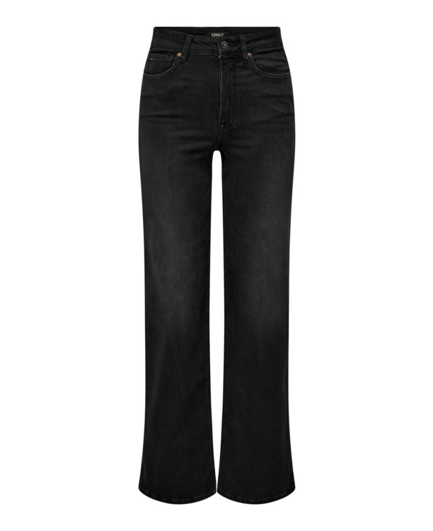 Wide Leg Fit Jeans met hoge taille en brede pasvorm en achterzakken