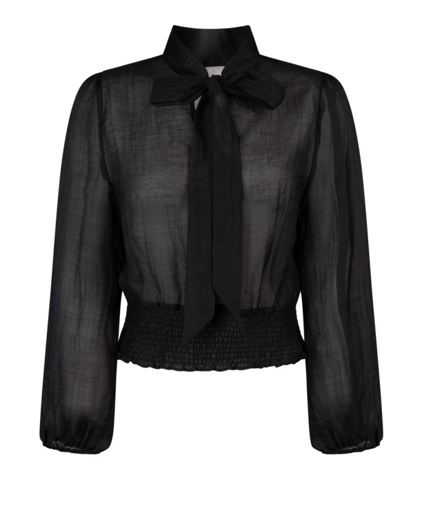 Aaiko Dames Top Zwart Tencel Nylon