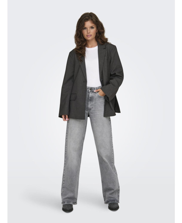 Wide Leg Fit Jeans met hoge taille en brede pasvorm en muntzakje