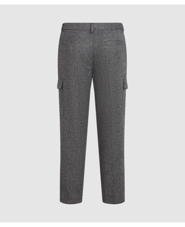 BRUSHED MELANGE CARGO PANTS