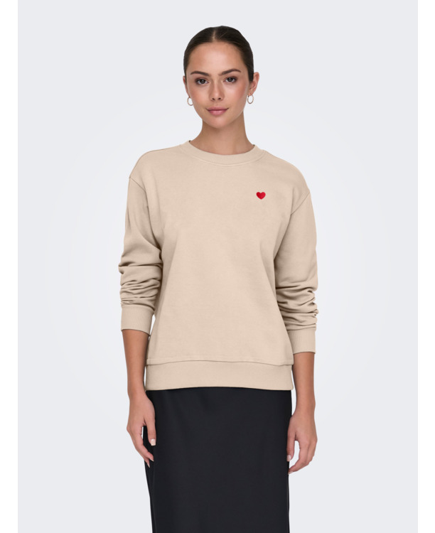 JDYPARIS L/S  EMB SWEAT JRS