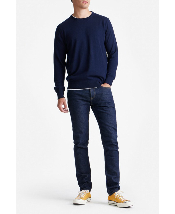 King Essentials The John Pullover Merino Navy