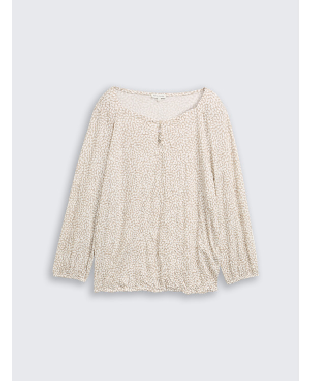 Gekruist blouse-overhemd met patroon