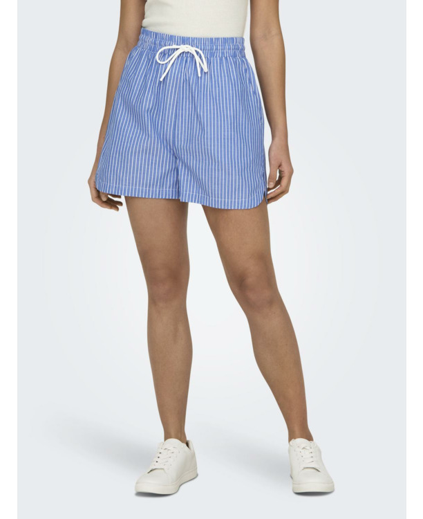 Regular Fit Katoenen short met trekkoord