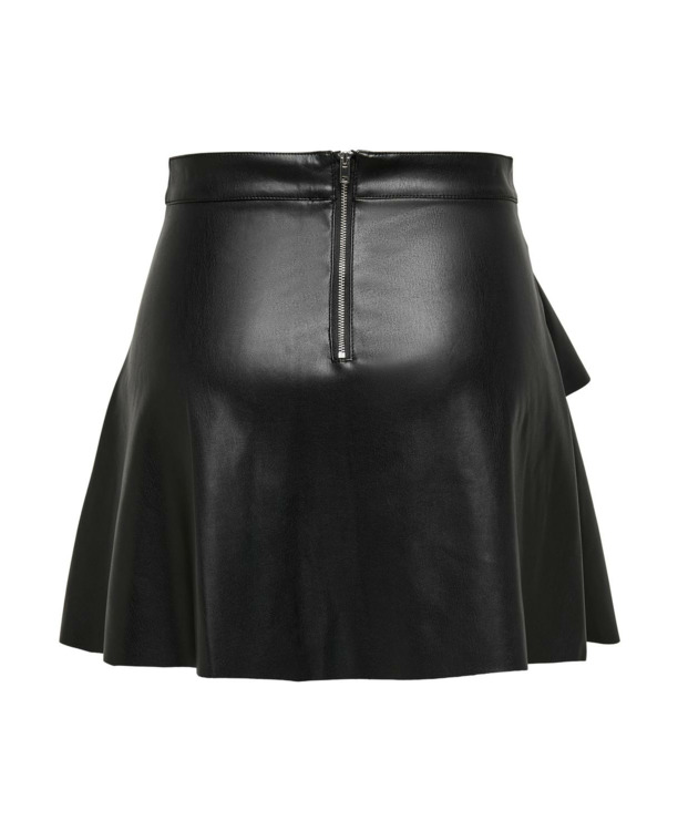 ONLEMMA FAUX LEATHE FRILL SKIRT OTW