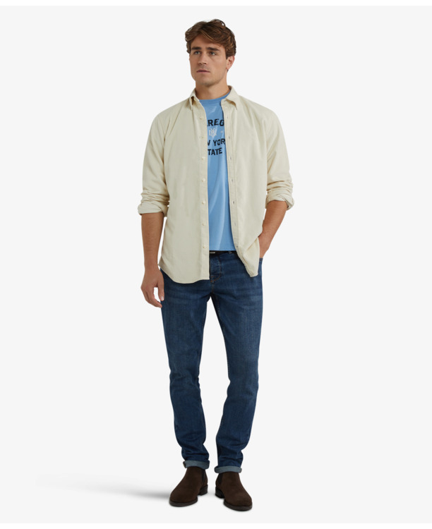 Corduroy Shirt 100% Cotton Heren