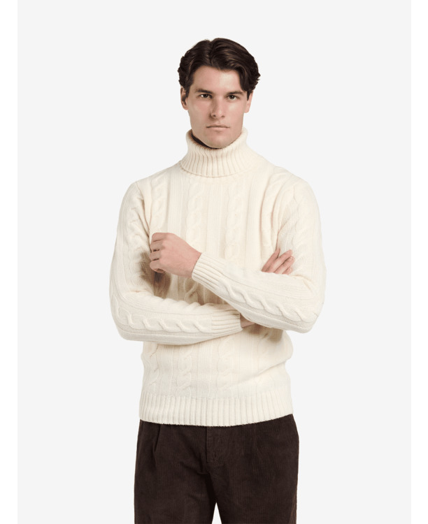 No Label Heren Trui Wol Grijs Yorkton Wool