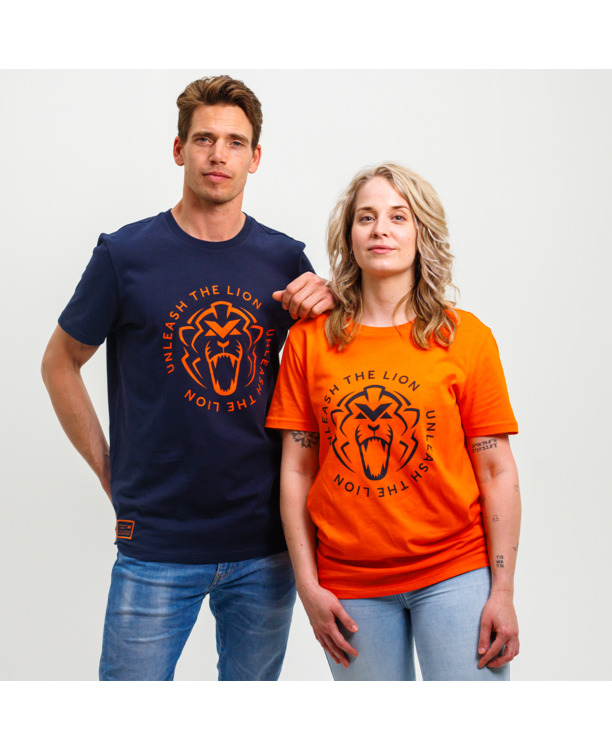 T-Shirt - Oranje - Unleash The Lion