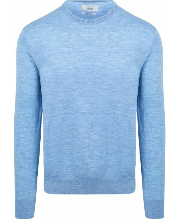King Essentials The John Pullover Merino Lichtblauw