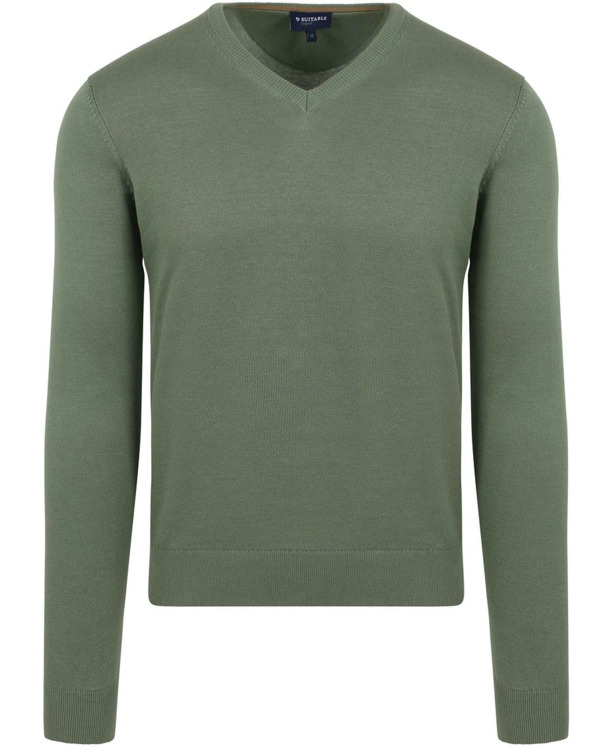Suitable Respect Vinir Pullover Mid Groen