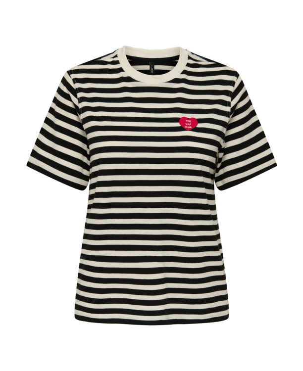 ONLLIVINA S/S O-NECK STRIPE TOP BOX