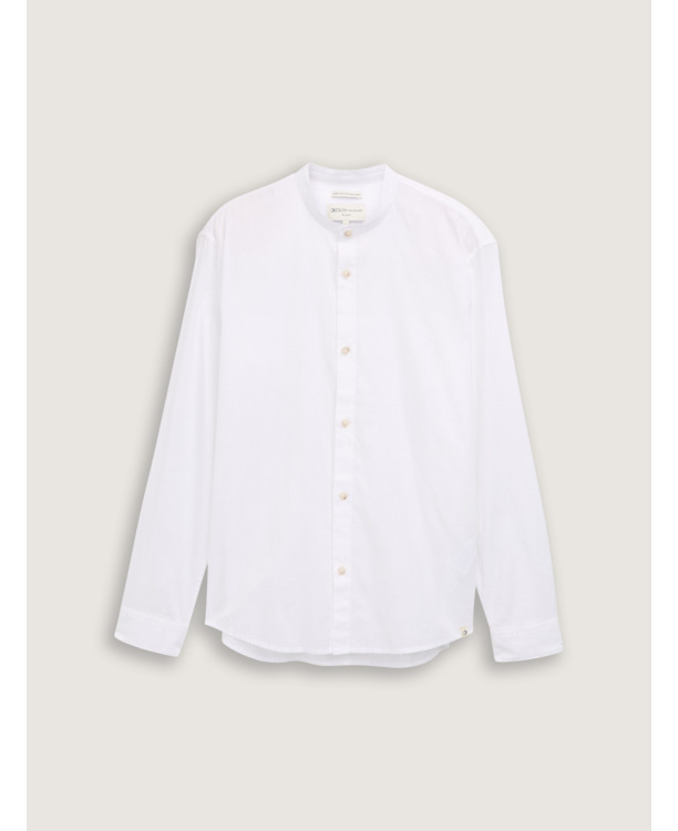 Relaxed fit overshirt met linnen