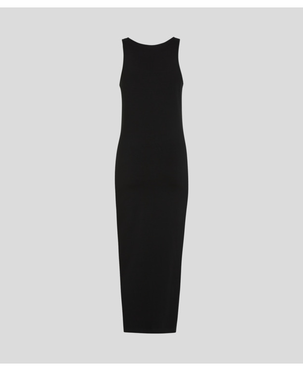 GATHERED JERSEY DRESS