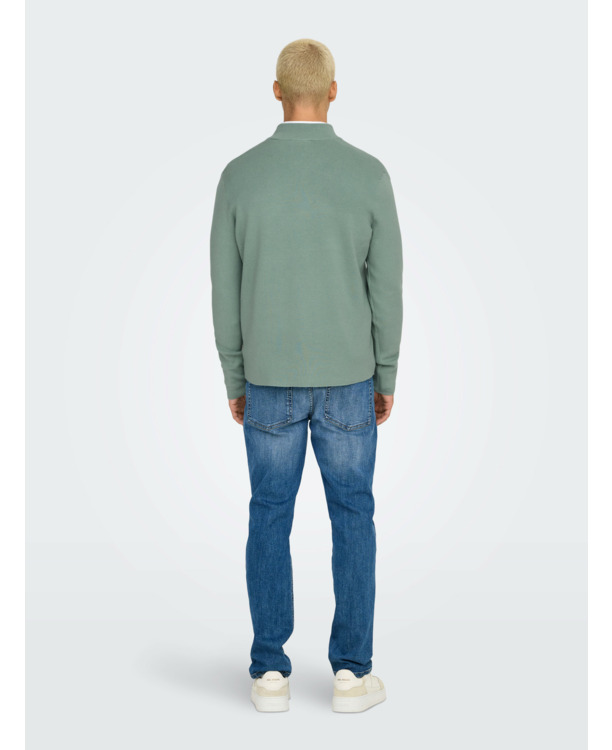 ONSCOOPER HALF ZIP HIGH NECK KNIT N