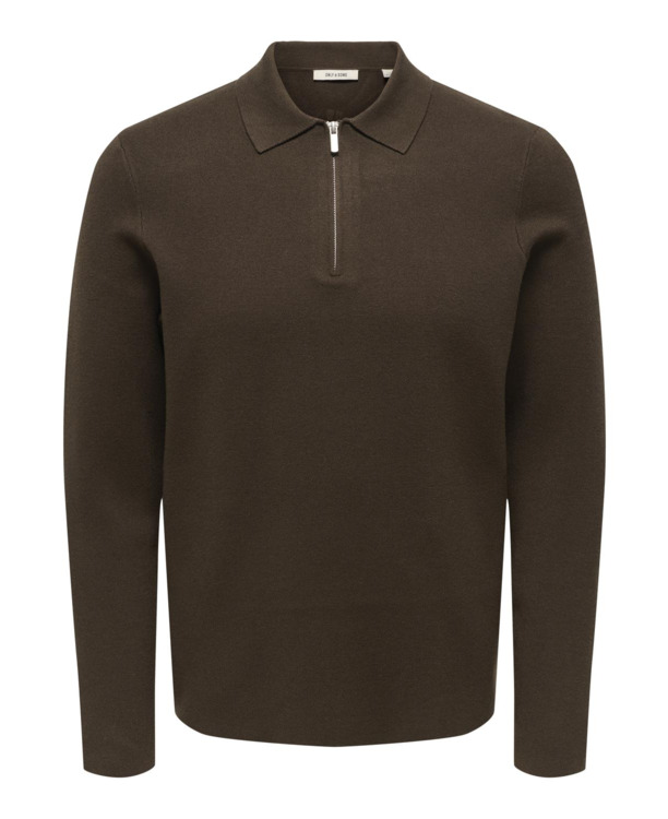 Polo met lange mouwen (L/S) met normale pasvorm Heren