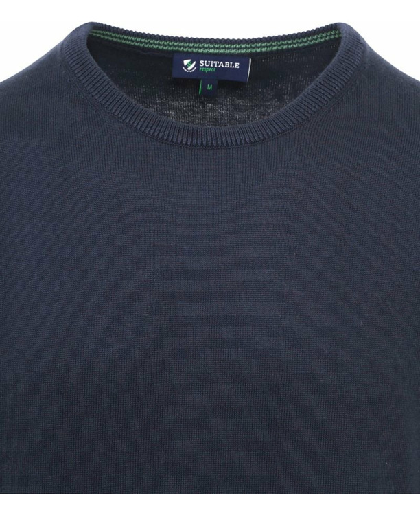 Suitable Respect Oinix Pullover O-Hals Navy