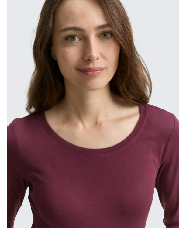 Basic shirt met lange mouwen