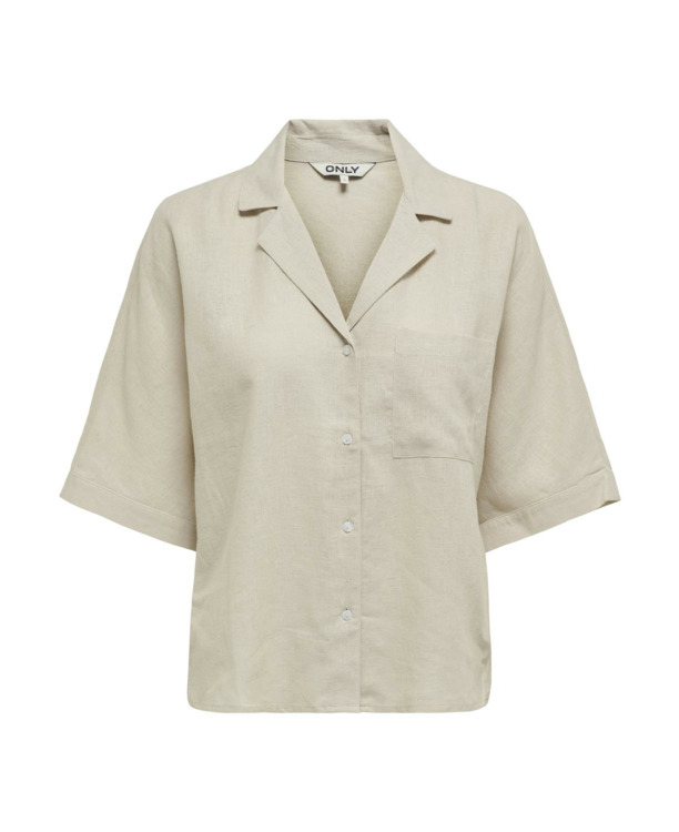 Regular Fit Shirt Collar Short Sleeves (S/S) Basic overhemd met knoopsluiting en korte mouwen