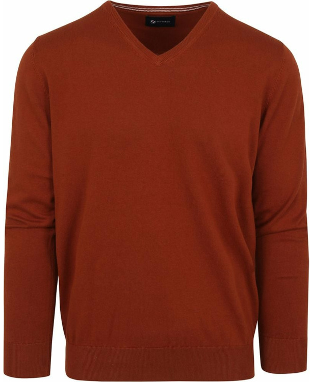 Suitable Pullover Vini V-Hals Oranje