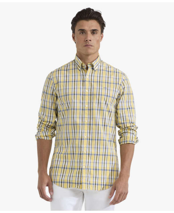 Summer Check Shirt 100% Cotton Heren