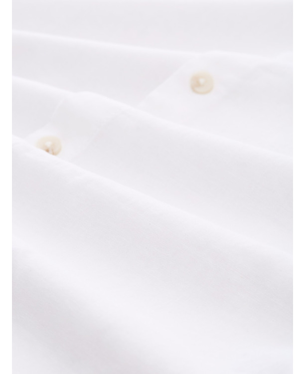 Relaxed fit overshirt met linnen