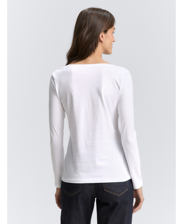 Shirt met lange letters en logo-opdruk