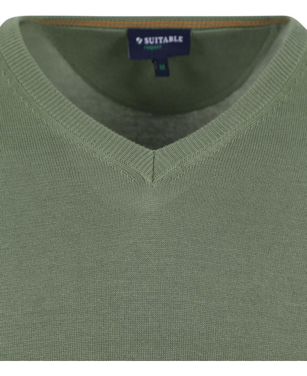 Suitable Respect Vinir Pullover Mid Groen