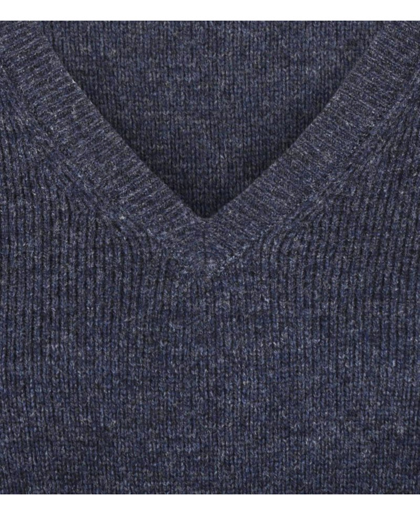 Steppin' Out Damestrui V-hals Lamswol Navy