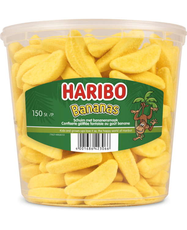 Haribo Bananen 150 stuks