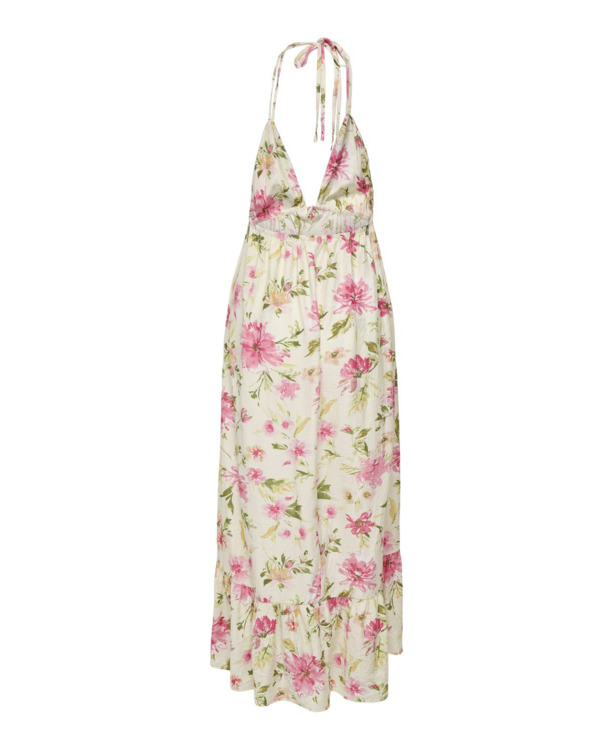 Loose Fit Halter Neck Sleeveless (S/L) Elegante mouwloze jurk voor een zomerse bruiloft