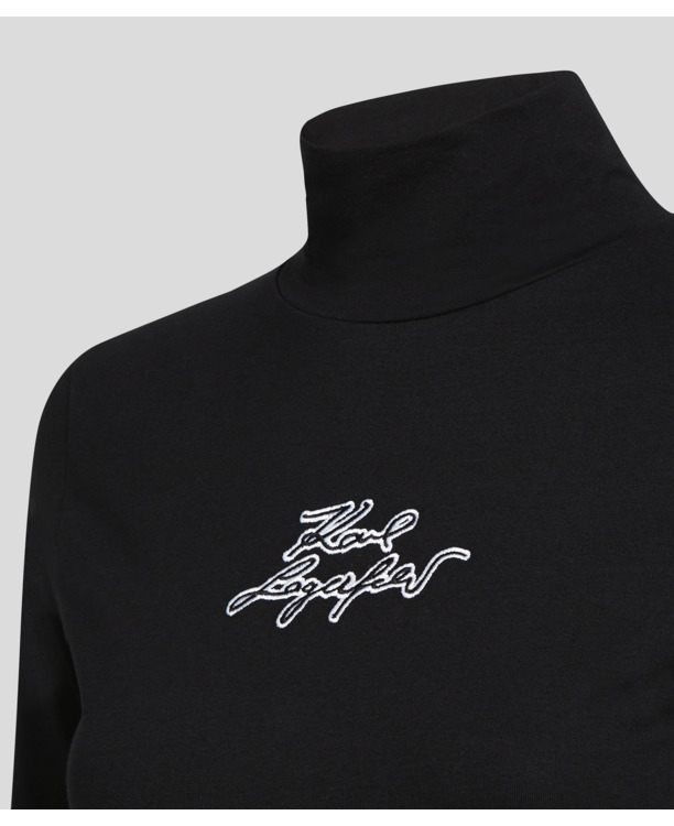 MOCK NECK LS T-SHIRT