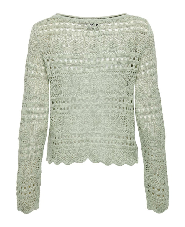 Knit Fit Boat Neck Long Sleeves (L/S) Gehaakte trui