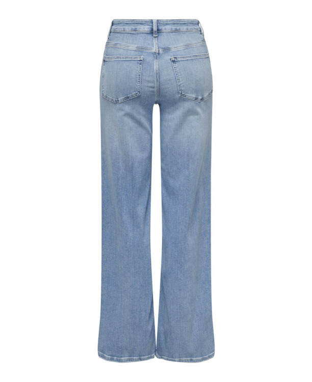 Wide Leg Fit Jeans met hoge taille met wijde pijpen en achterzakken