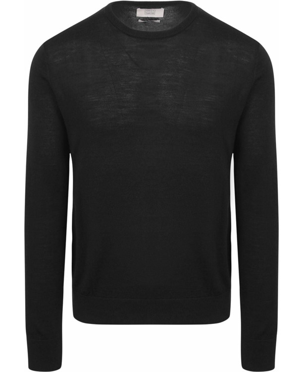 King Essentials The John Pullover Merino Zwart