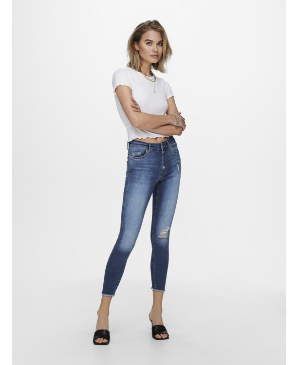 Regular Fit O-Neck Short Sleeves (S/S) Top met ronde hals voor dagelijks gebruik met ruches