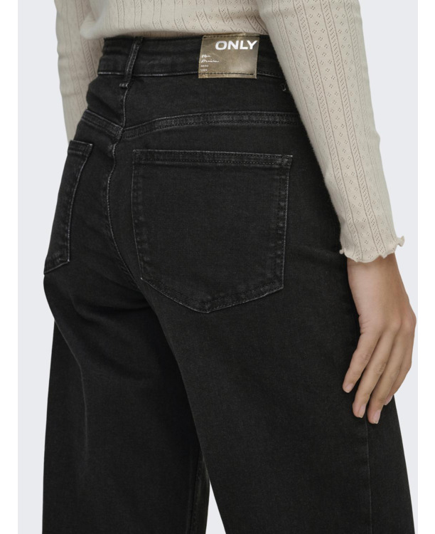 Wide Leg Fit Jeans met hoge taille en brede pasvorm en achterzakken