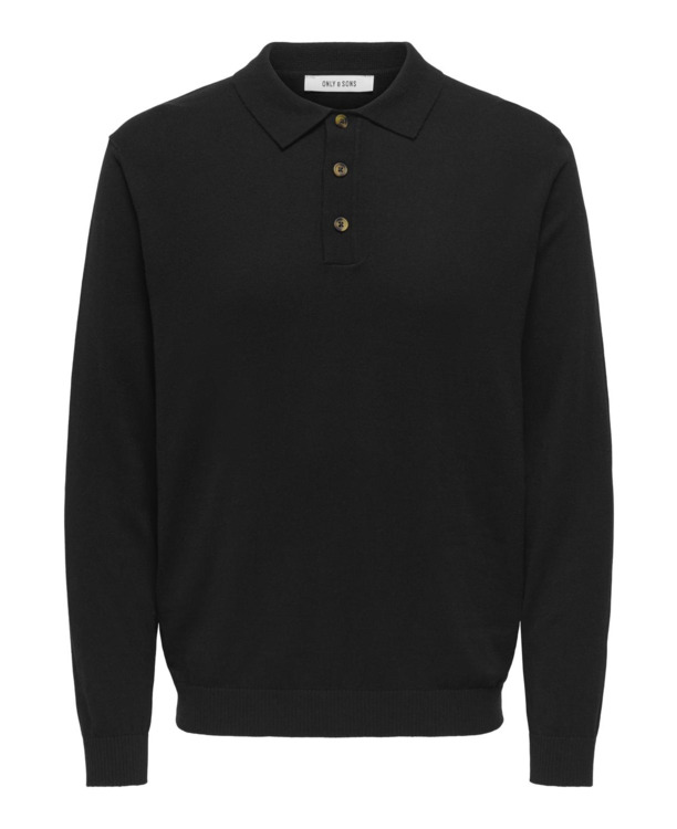 Polo met lange mouwen (L/S) met normale pasvorm Heren