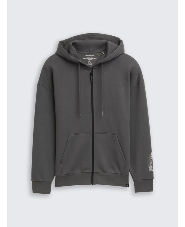 Relaxed fit sweatjack met capuchon