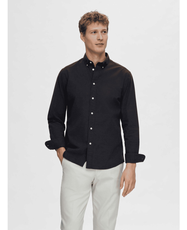 SLHSLIMRICK-POPLIN SHIRT LS NOOS