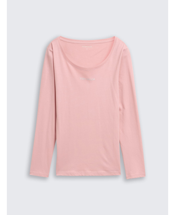 Shirt met lange letters en logo-opdruk