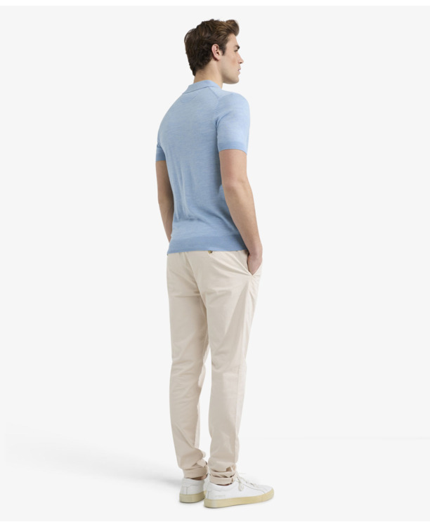 Fine Merino Polo 100% Merino Wool Heren
