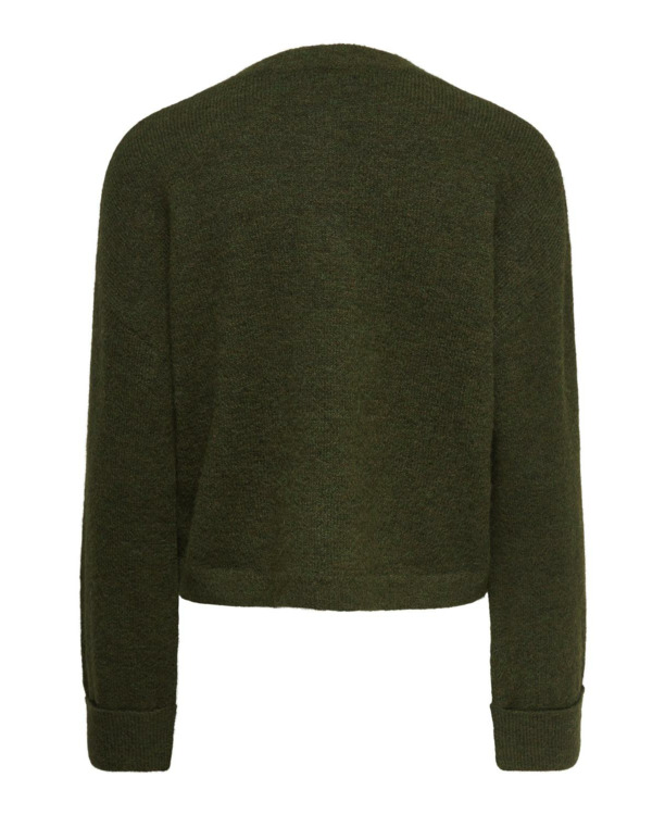 Regular Fit O-Neck Long Sleeves (L/S) Gebreid vest met O-hals en lange mouwen