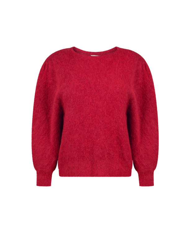 Aaiko Dames Alpaca Trui Lava Red Wool Elastane