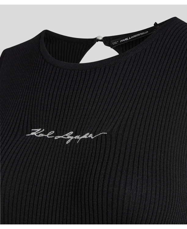 OPEN BACK KNIT DRESS