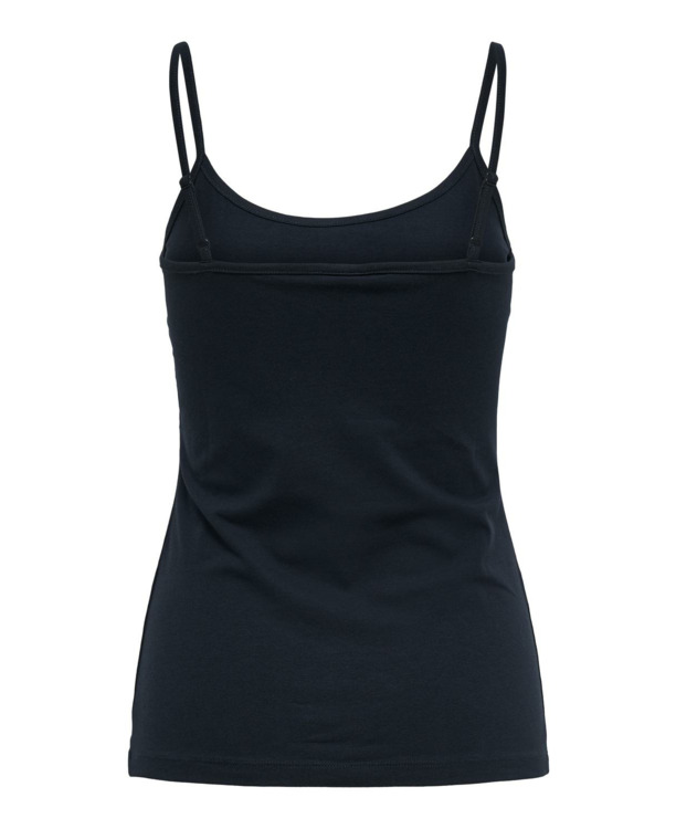 Regular Fit U-Neck Sleeveless (S/L) Regular fit tanktop met knoopsluiting