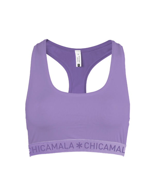 Meisjes 1-pack racer back Solid Purple