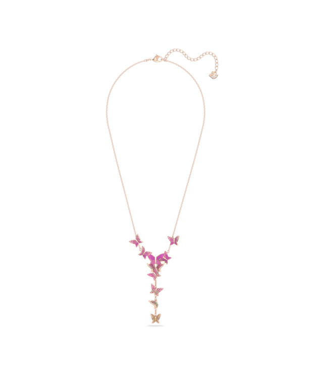 Idyllia Lilia Necklace Rose Gold shiny Multi Light